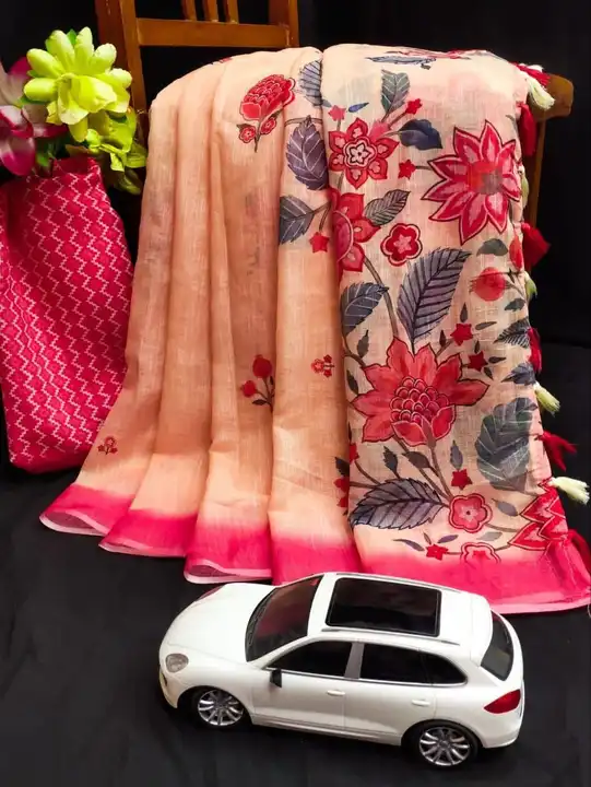 Plain Linen  uploaded by Kesari Nandan Fashion saree and dress material on 4/6/2024