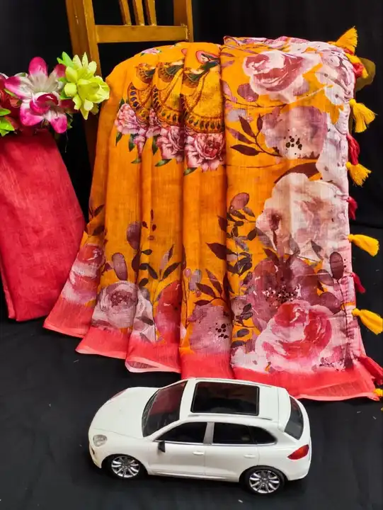 Plain Linen  uploaded by Kesari Nandan Fashion saree and dress material on 4/6/2024