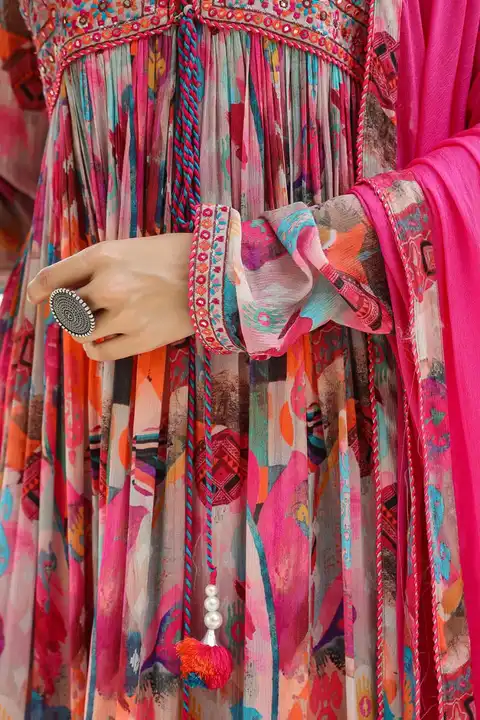 Rayon Fabric Afgani pant Flair Sequence Work Kurti and duptta  uploaded by Kabir Fashion World on 4/6/2024