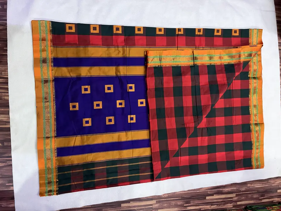 Cotton shreeram butta sarees with running blouse  uploaded by Aadhya Sarees on 4/6/2024