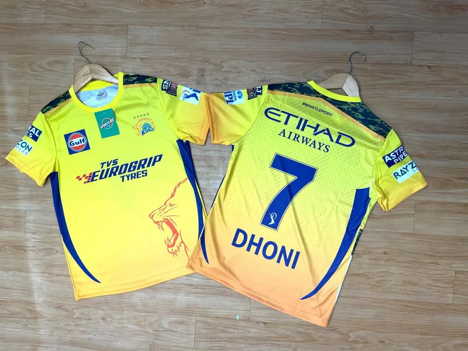 IPL CSK TSHIRT uploaded by Jehovah sports wholesale on 4/6/2024