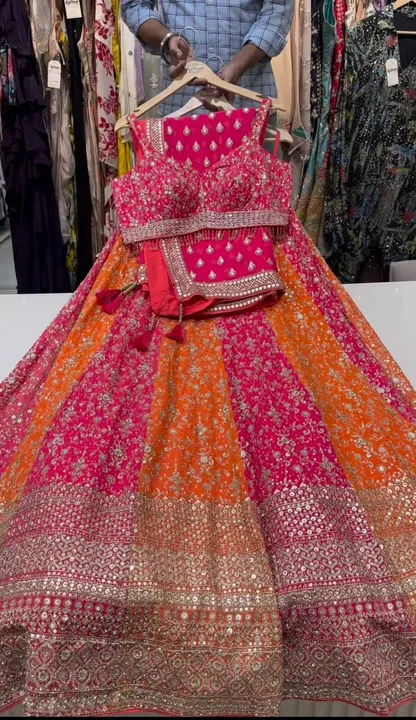 Wedding wear lehanga holi  uploaded by pink Rose fashion Store  on 4/6/2024
