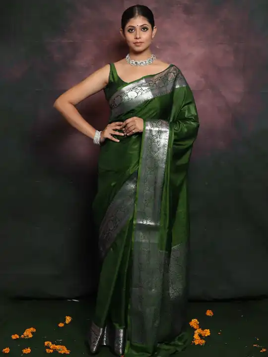 Banarasi daeyble warm silk saree uploaded by business on 4/6/2024