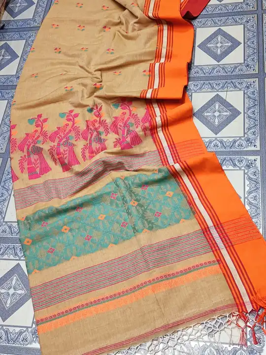 Pure khadi cotton saree  uploaded by Sujata saree cantre on 4/7/2024