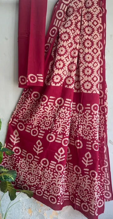 Cotton Hand block saree  uploaded by Indiana Creations  on 4/7/2024