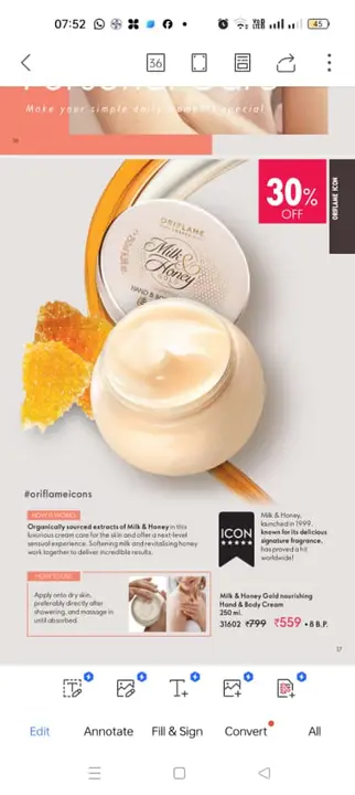 Post image Milk and honey body cream available at pocket friendly price... contact for more details 7707833101