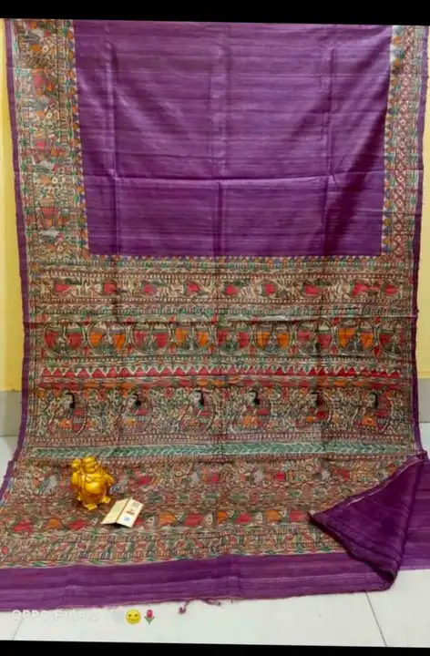 BHAGALPURI GHICHA HAND PAINTED SAREE  uploaded by S.N.COLLECTIONS  on 4/7/2024