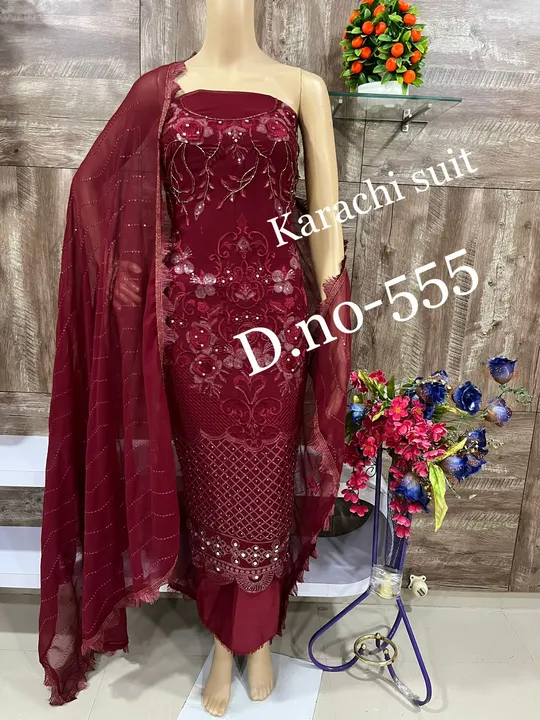 Georgette Karachi  uploaded by Heena fashion house on 4/8/2024