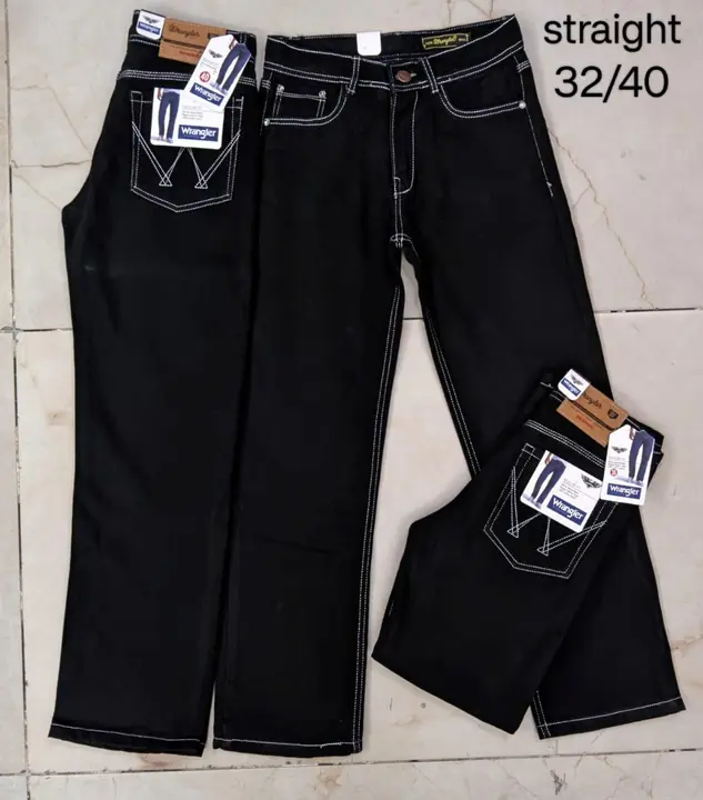Z  Black jeans 👖 full straight jeans 👖 size 32/40  uploaded by business on 4/8/2024