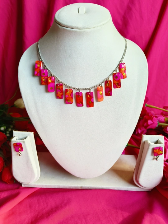 Resin necklace set,handmade,allergy free uploaded by CULTURE on 4/8/2024