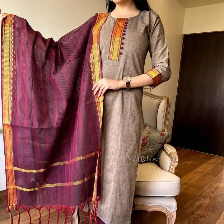 Post image *premium South cotton handloom kurti with temple border on yoke and sleeves Paried with handloom cotton pants and dupatta*

*🌹🌹Pure fine South cotton fabric handloom cotton dupatta*🌹🌹

Size: *L/40, XL/42, XXL/44,XXXl/46*

Fabric: *South cotton*

Product: *Kurti + Pant + Dupatta* 

Type: *Fully stitched*

 *Price 999/-* 👗✅👗✅✅👗✅👗✅👗✅👗✅👗✅👗✅✅👗✅👗✅👗✅👗✅👗✅✅👗✅👗✅👗✅👗✅👗

*⭐ *✈️✈️✈️* 

*(100% quality products guarantee)*