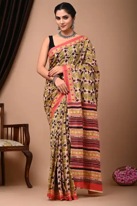 Cotton saree  uploaded by business on 4/8/2024