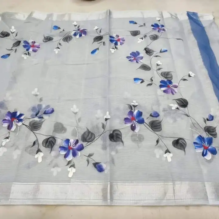 Kota doria hand painting saree  uploaded by business on 4/9/2024