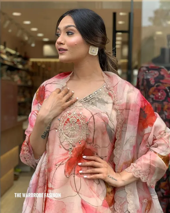 Heavy organza  uploaded by Pink city Fashion and Jaipur Kurtis on 4/9/2024