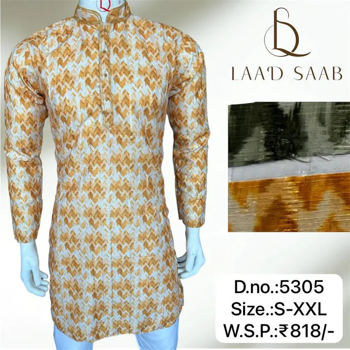 👑Laad Saheb👑  Kurta Pyajama Set for Men  WITH BOX  uploaded by Kushal Jeans, Indore on 4/9/2024