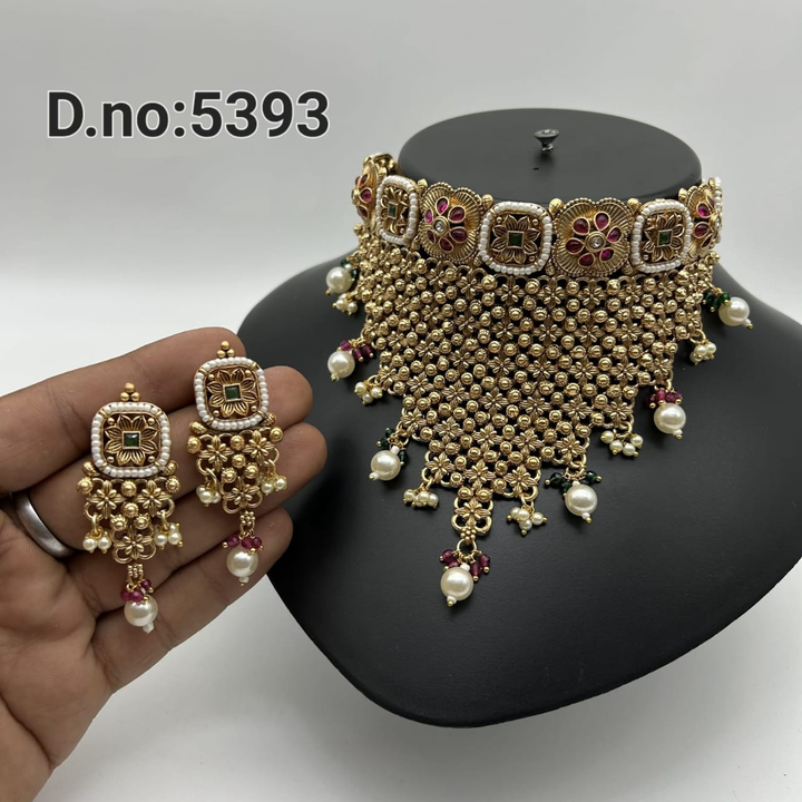 Antique Copper Choker Necklace Set Antik uploaded by MERU CREATION on 4/9/2024