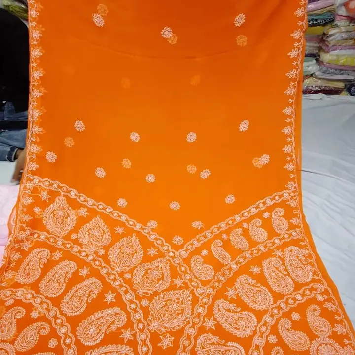 Chikan saree uploaded by business on 4/10/2024