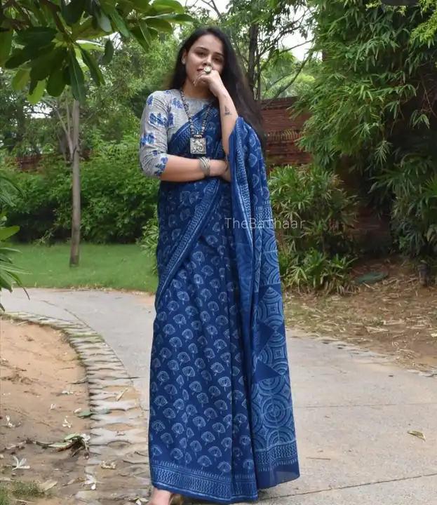 imported  cotton uploaded by Kesari Nandan Fashion saree and dress material on 4/10/2024