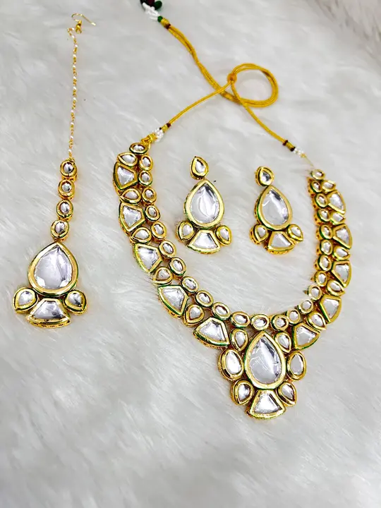 Women fashionable kundan necklace M.S Fashion Jewellery WhatsApp no 7878300855 uploaded by business on 4/10/2024