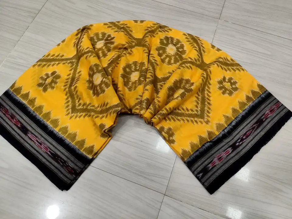 Sambalpuri Handloom ikat cotton saree without blouse  uploaded by Quikcarts online services on 4/11/2024