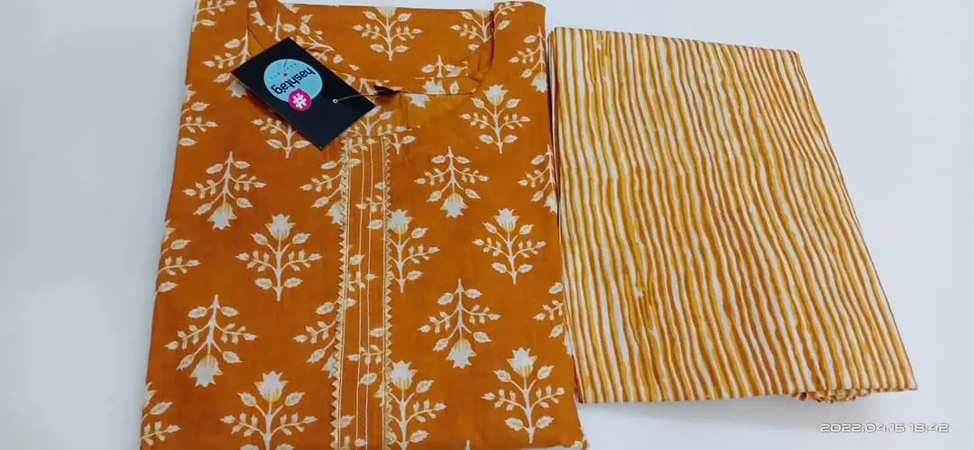 100% cotton kurti sets premium quality uploaded by business on 4/11/2024