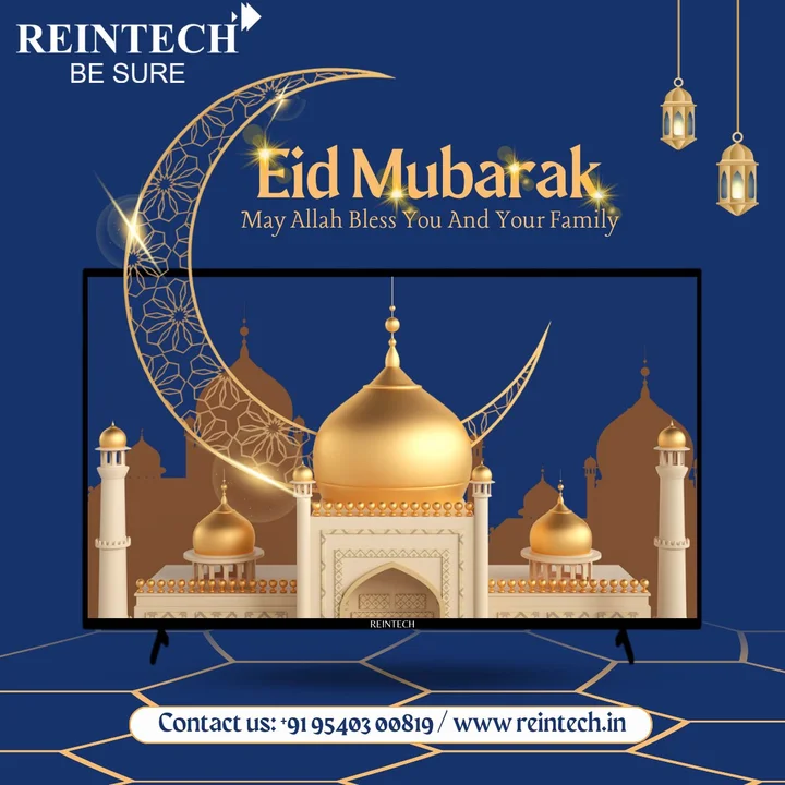 Post image Eid Mubarak from Reintech Electronics Pvt Ltd. May Allah bless you and your family!🌙✨

#EidMubarak #HappyEid #Ledtv #Manufacturing #Festival #Reintech #Besure #Eidmubarak #Eid2024 #EidAlFitr2024