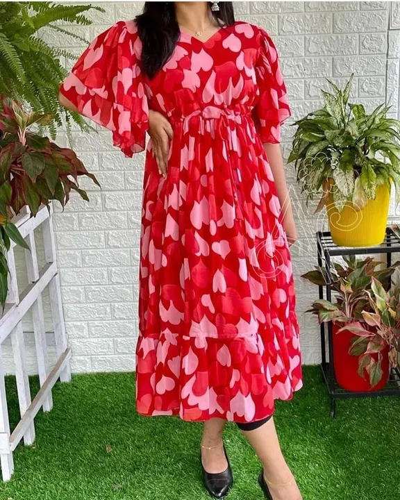 Post image 7865029688 wp me

*Summer Special sweetheart midi gown ❤️🖤*

New Launch 🌸 *sweetheart ❤️🖤print*  

😘😘😘😘😘😘😘
For supremely stylish yet comfortable look, slip into this heart ❤️ printed suit set beautiful crafted with digital prints n a soothing bored and adjustable dori🍁

🤷🏼‍♀️🤷🏼‍♀️🤷🏼‍♀️🤷🏼‍♀️🤷🏼‍♀️🤷🏼‍♀️💃🏻
Adorn this and leave a style statement wherever you go.

*Material Fox Georgette*
Complete Linning🤷🏼‍♀️

Size :- S-36
            M-38

Ready to ship 🚢 
Maltipal pics available