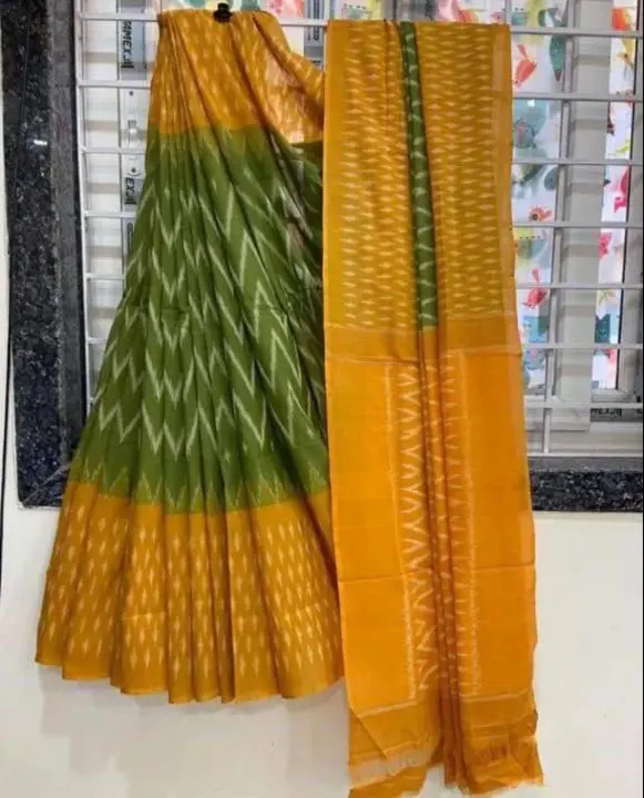 Soft Pure Cotton*IKKAT SPECIAL uploaded by Kesari Nandan Fashion saree and dress material on 4/11/2024