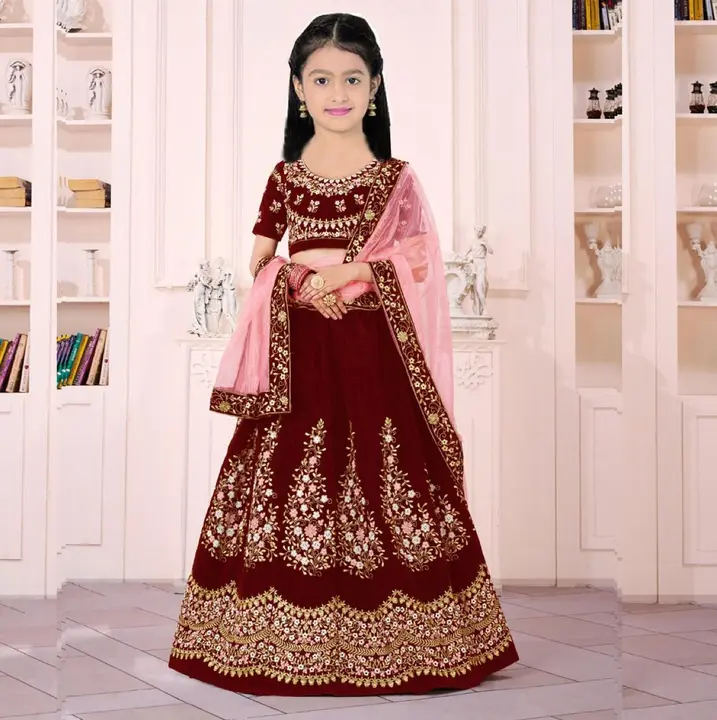 Kids lehenga  uploaded by Unique collection on 4/11/2024