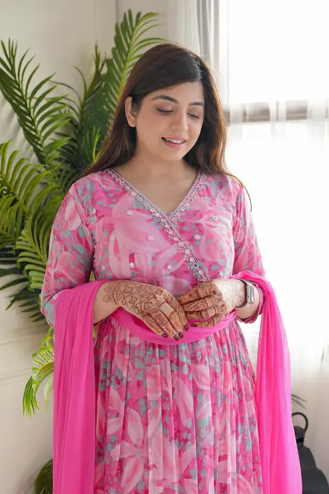 Imported chinnon uploaded by Pink city Fashion and Jaipur Kurtis on 4/12/2024