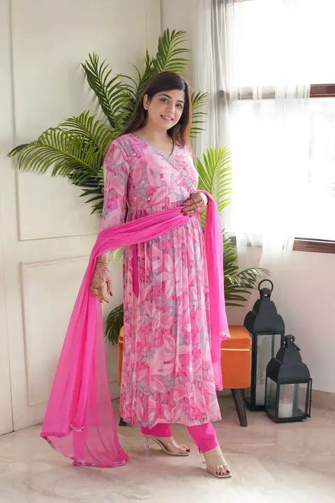 Imported chinnon uploaded by Pink city Fashion and Jaipur Kurtis on 4/12/2024