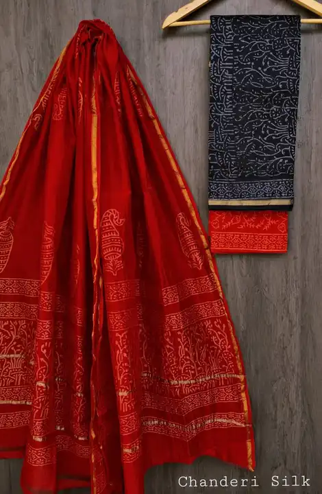 Chanderi suit sets  uploaded by Indiana Creations  on 4/12/2024