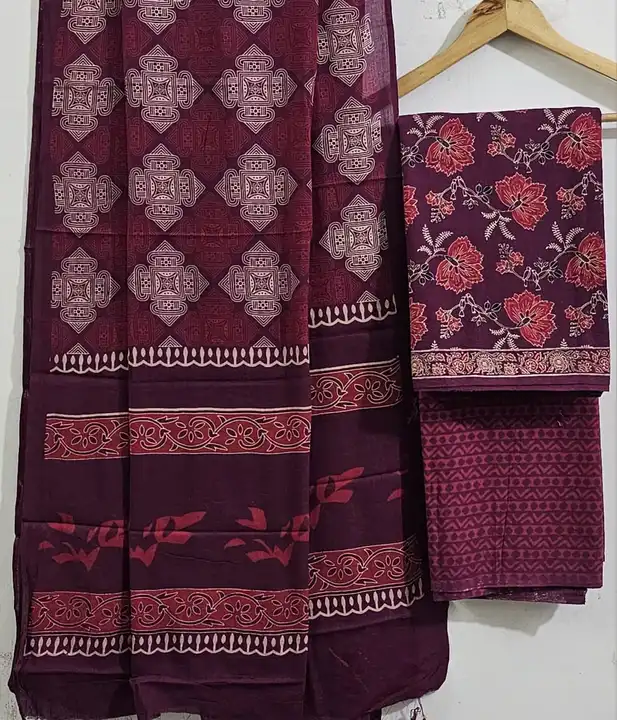 Cotton dupatta suit sets  uploaded by Indiana Creations  on 4/12/2024