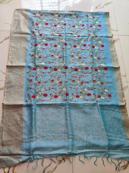 BHAGALPURI PURE SILK LINEN SAREE  uploaded by S.N.COLLECTIONS  on 4/12/2024