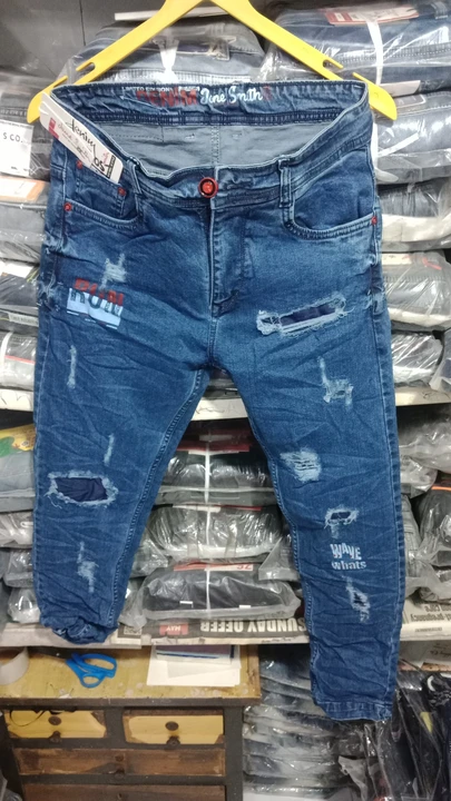 Flat Finish Torn Out Jeans 👖🔥 For Men  uploaded by business on 4/12/2024