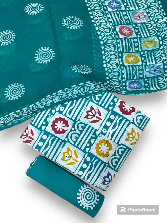 Wax Batik Handlbock Multi Color Suit uploaded by Noor Textiles on 4/13/2024