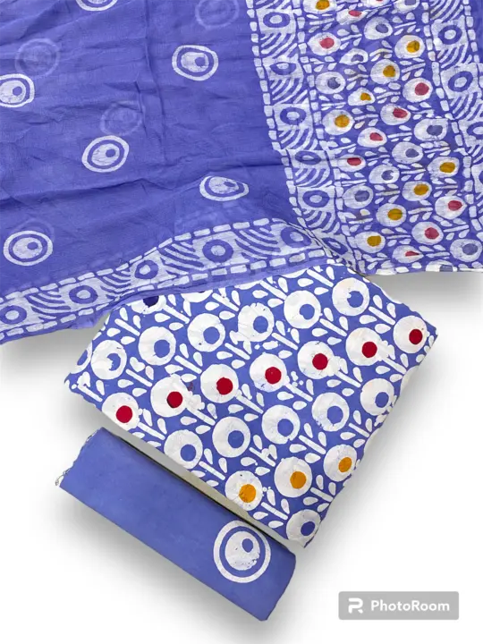 Wax Batik Handlbock Multi Color Suit uploaded by Noor Textiles on 4/13/2024