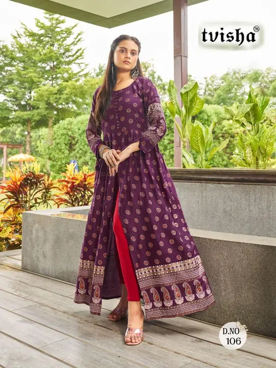 Ladies Rayon Anarkali kurti
Size- S,M,L,XL,XXL,3XL,4XL,5XL
Length-52inch
Fabric- Rayon
Sleeves- full uploaded by Ganpati handicrafts  on 4/13/2024