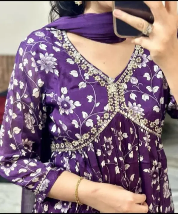 Aaliya Cut Purple uploaded by F.K Fashion on 4/13/2024