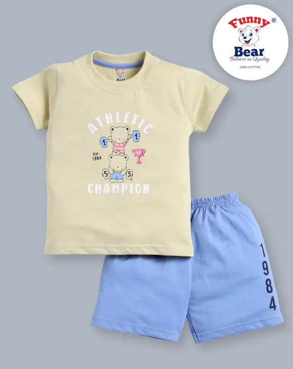 Wholesale kids clothes | Trendy kids wholesale clothing | Funny Bear  uploaded by Priya Hosiery  on 4/14/2024