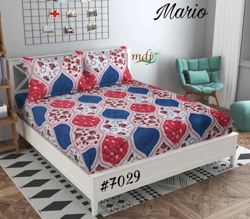 5dDouble bedsheet set 1+2 uploaded by Kanha textile agency on 4/14/2024