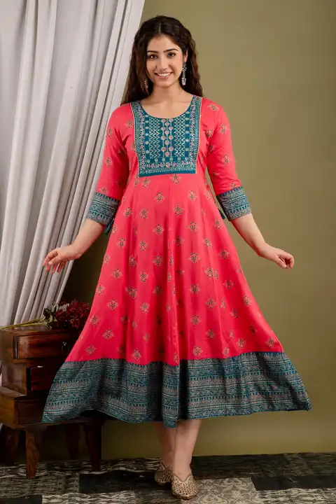 Anarkali gown uploaded by Rushi Creation on 4/14/2024