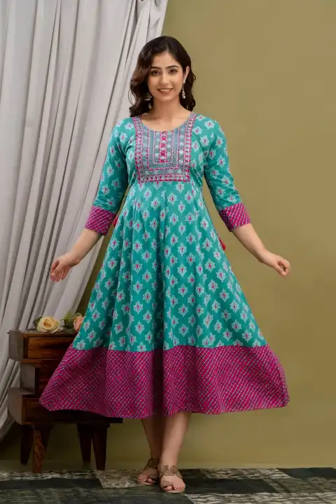 Anarkali gown uploaded by Rushi Creation on 4/14/2024