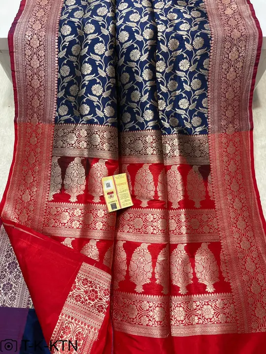 Banarasi handloom pure upada katan saree  uploaded by Zainab fashion on 4/14/2024