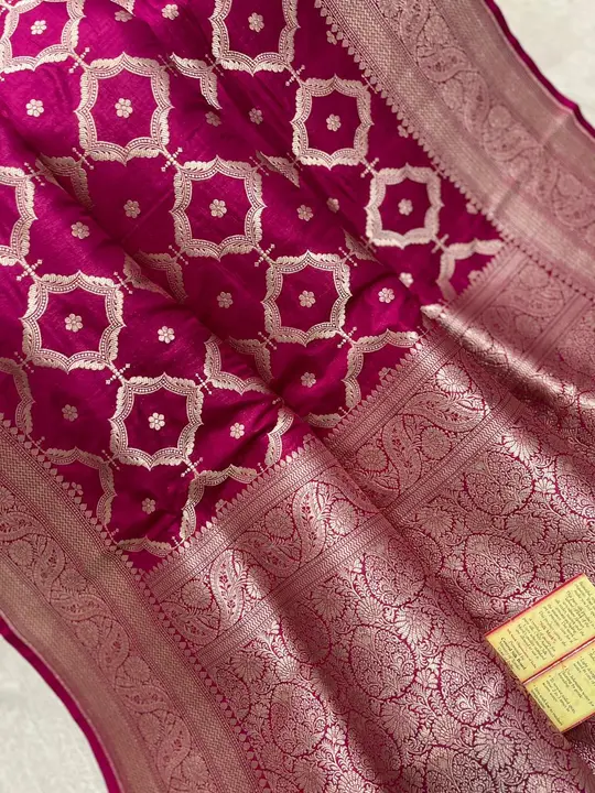 Banarasi handloom pure upada katan saree  uploaded by Zainab fashion on 4/14/2024