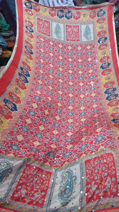PAKISTANI DUPATTA WITH HEAVY MIRROR WORK  uploaded by business on 4/15/2024