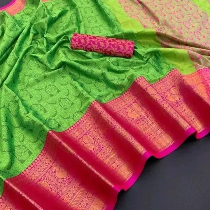 Pure Mercerised Copper uploaded by Kesari Nandan Fashion saree and dress material on 4/15/2024