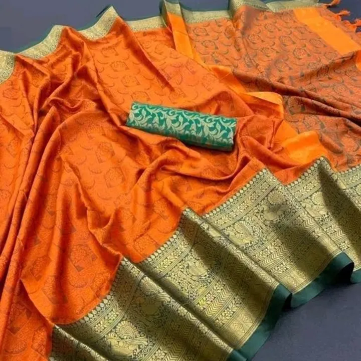 Pure Mercerised Copper uploaded by Kesari Nandan Fashion saree and dress material on 4/15/2024