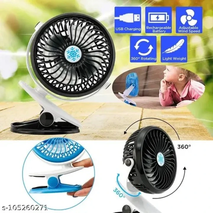 Post image Table Fan High Speed with Rechargeable