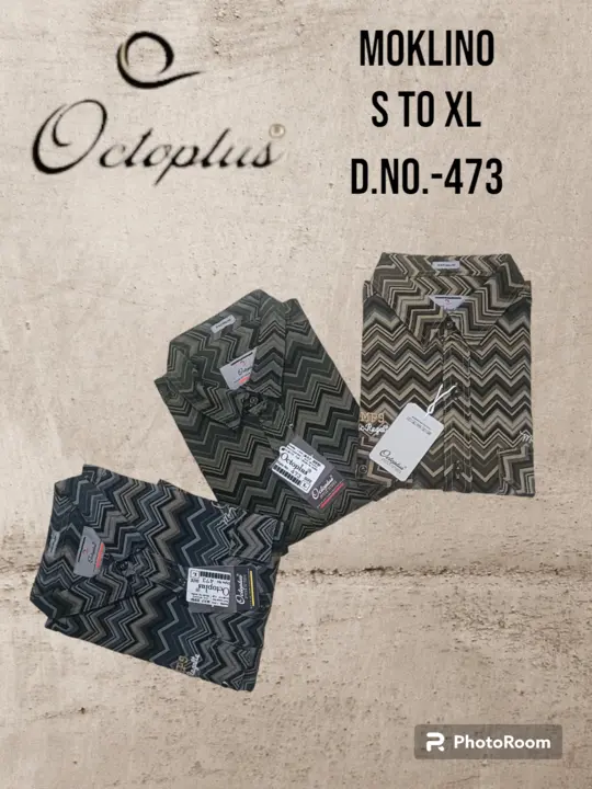 Octoplus Premium MOKLINO FABRIC Zigzag shirts  uploaded by HANJARI TEXTILE on 4/15/2024